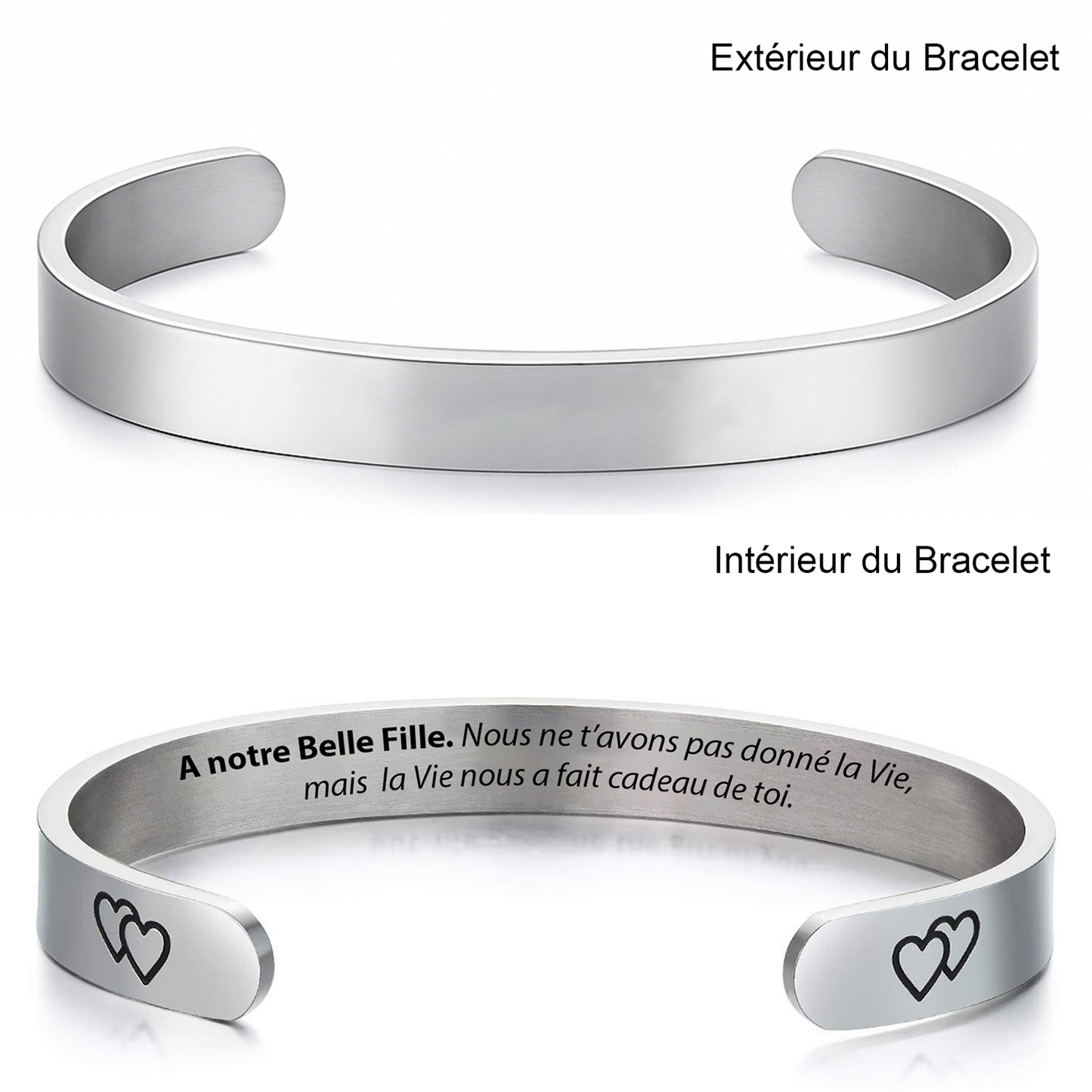 Bracelet A Notre Belle-Fille Ajustable Personnalise