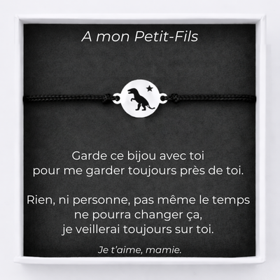 Bracelet Pour Mon Petit Fils + Carte Personnalisée