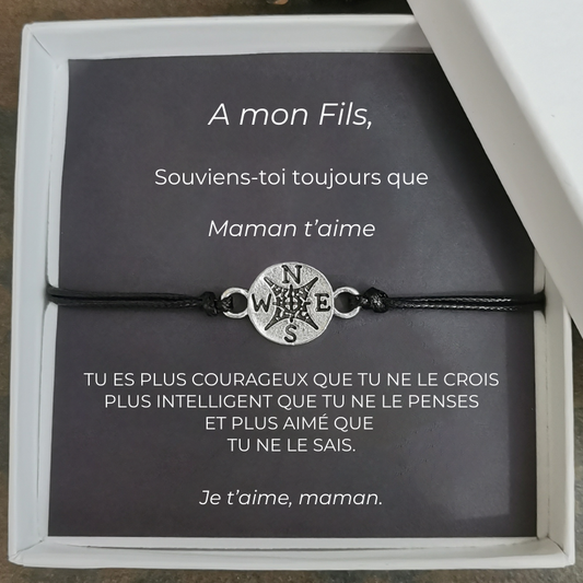 Bracelet Fils de la part de Maman