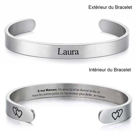 Bracelet Maman Ajustable et Personnalisé