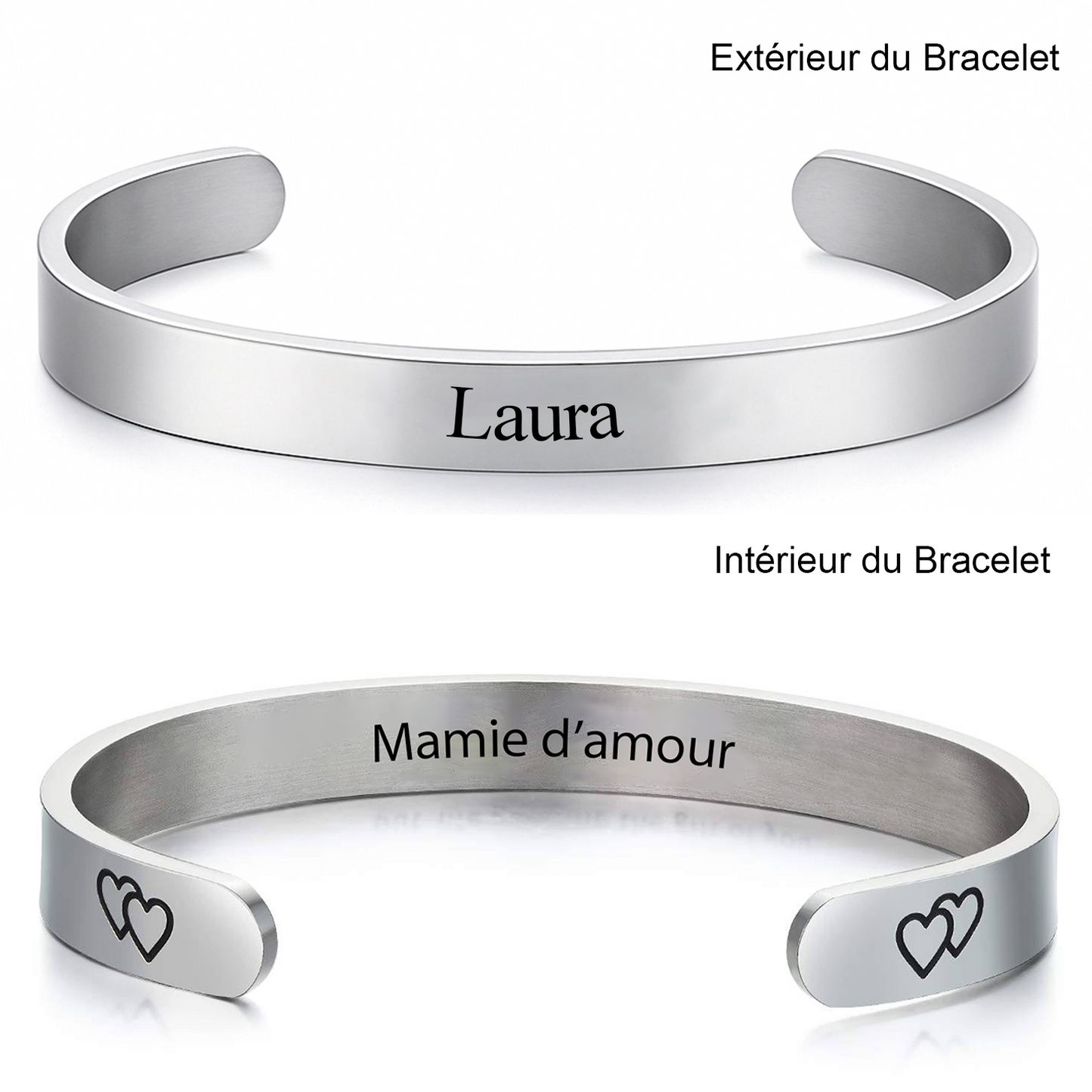 Bracelet Mamie d'Amour Ajustable et Personnalisé