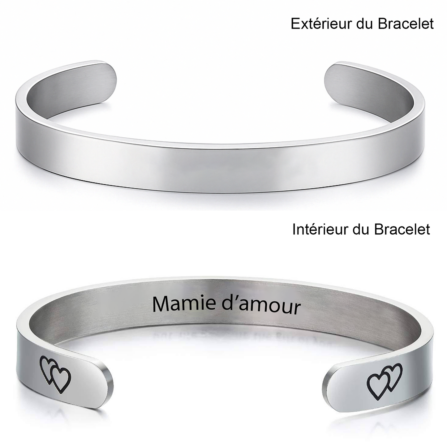 Bracelet Mamie d'Amour Ajustable et Personnalisé A Personnaliser