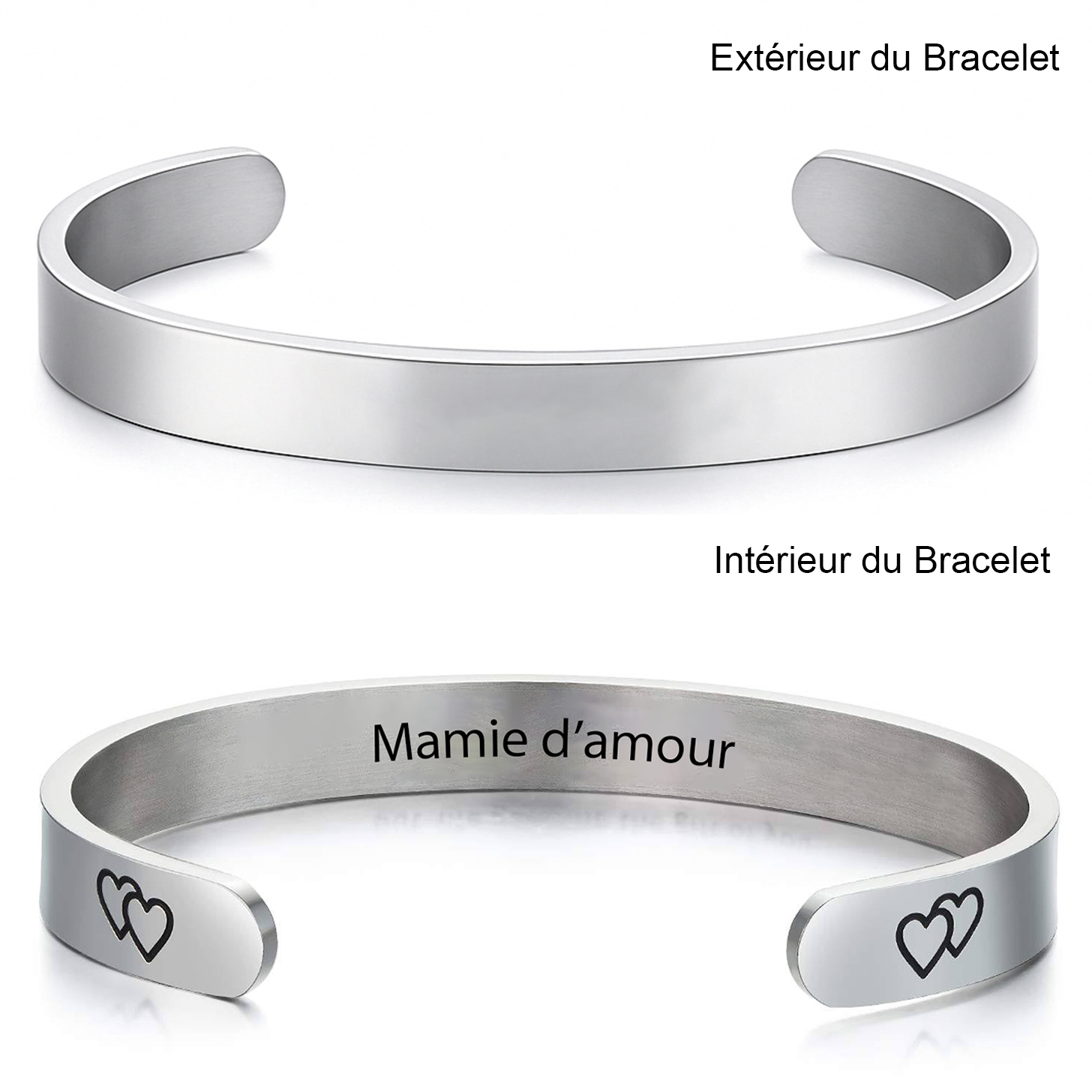 Bracelet Mamie d'Amour Ajustable et Personnalisé A Personnaliser