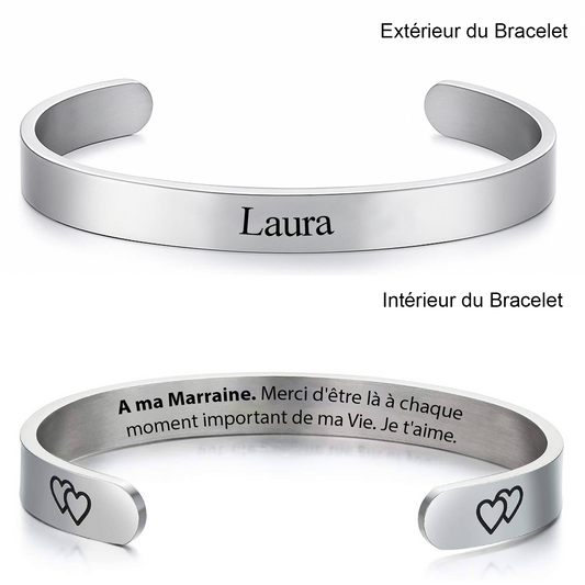 Bracelet Marraine Ajustable Personnalisé 