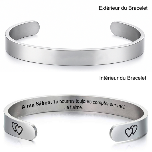 Bracelet Nièce Ajustable Gravé