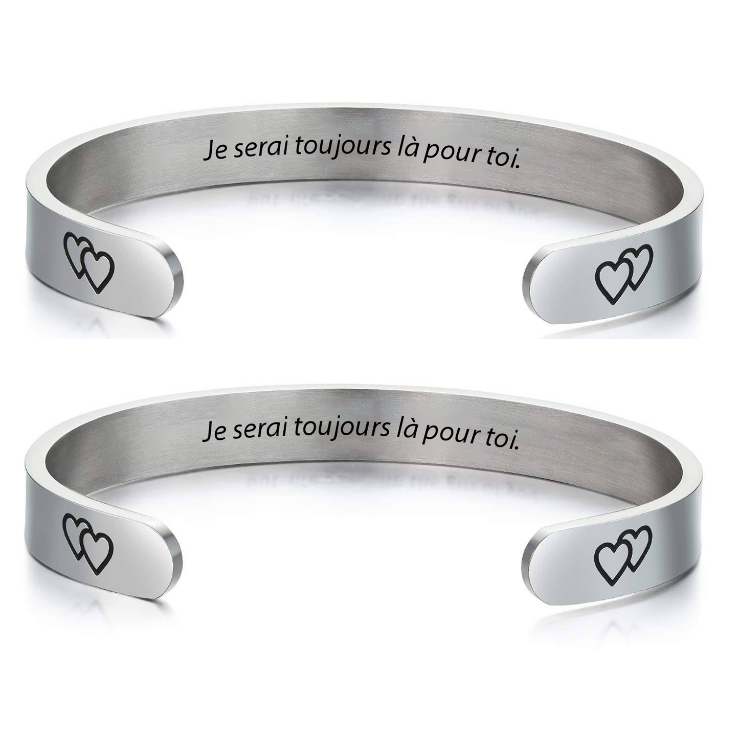 Bracelet Soeur à Partager Ajustable - Lot de 2