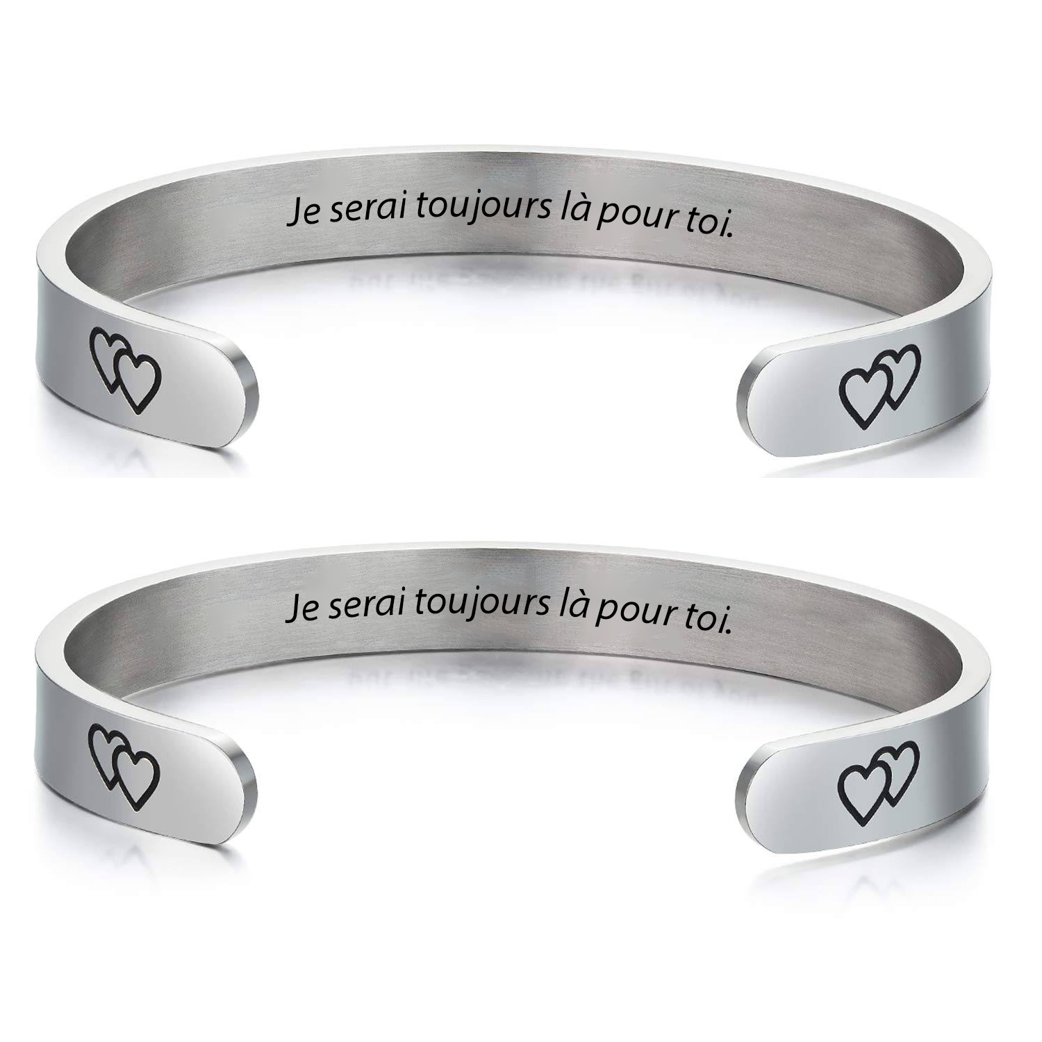 Bracelet Soeur à Partager Ajustable - Lot de 2