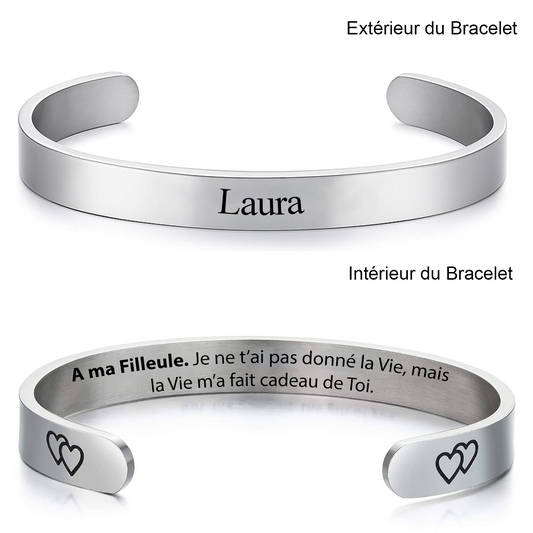 Bracelet pour Filleule Personnalisé Ajustable