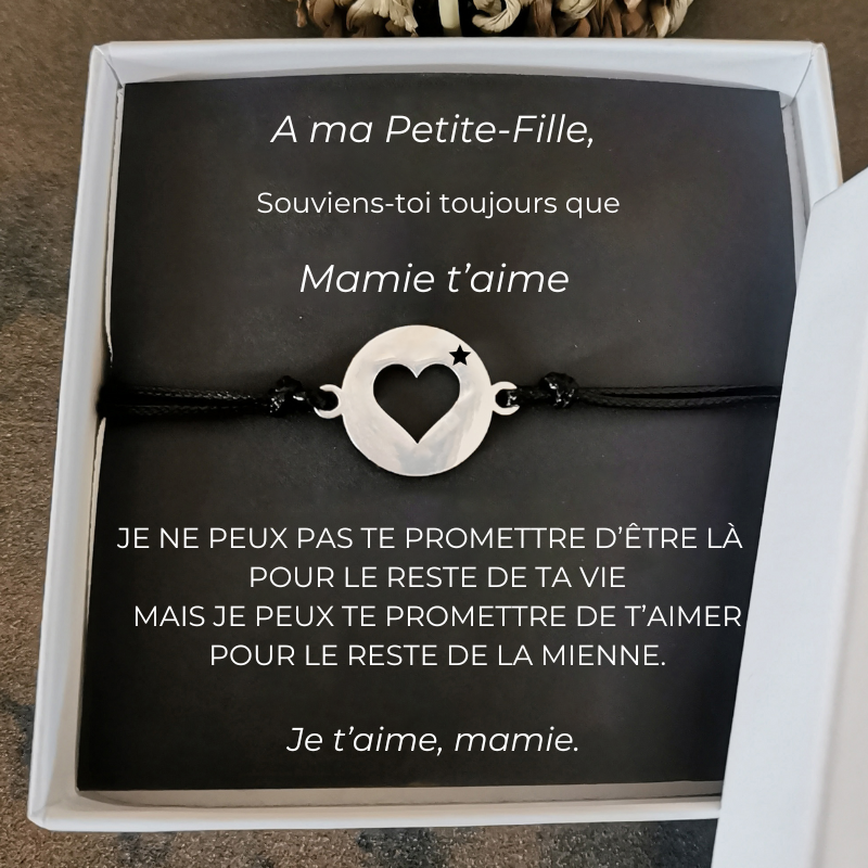 Le bracelet Ta Petite Etoile + la carte "Je t'aimerai pour toujours"