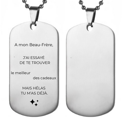 Collier Beau Frère Personnalisé