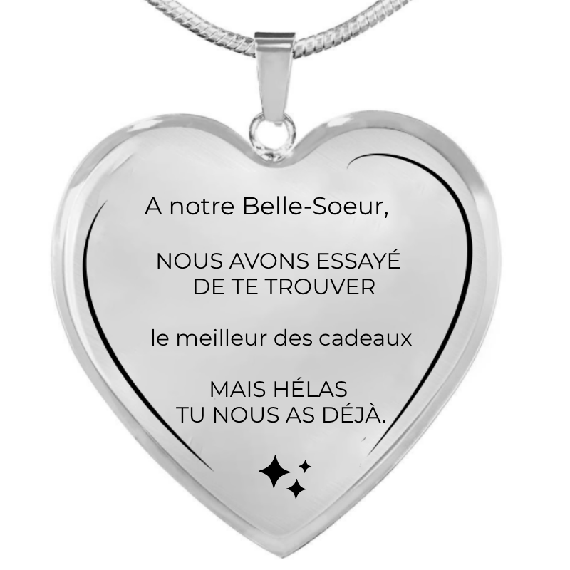 Collier Belle Sœur Personnalisé