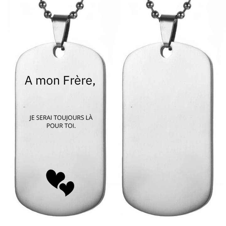 Collier Frère A personnaliser