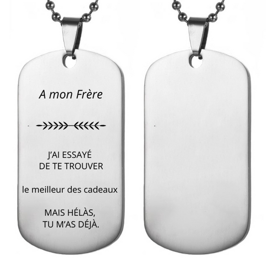 Collier Frère Personnalisé