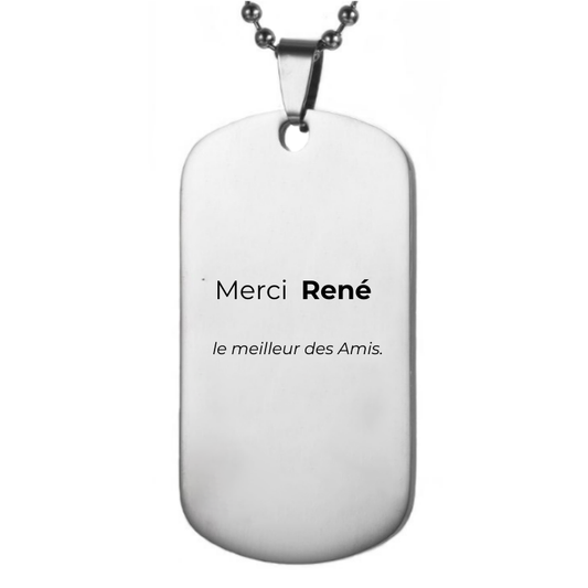 Collier Meilleur Ami Personnalisé 