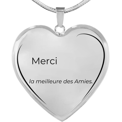 Collier Meilleure Amie Personnalisé