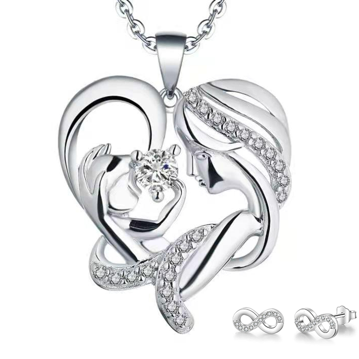 Collier Naissance Maman​ Boucles d'Oreilles assorties