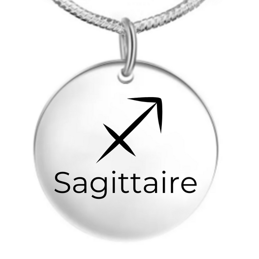 Collier Sagittaire Femme et Homme : Médaille Sagittaire