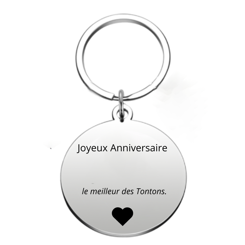 Porte Clé Joyeux Anniversaire Tonton