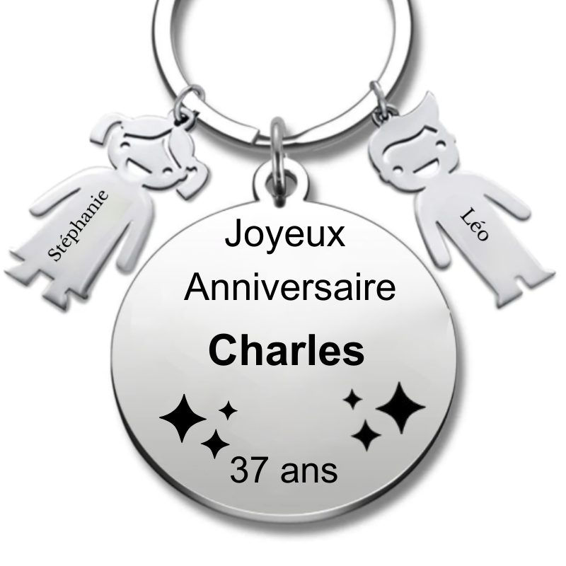 Le Porte-Clef "Joyeux anniversaire XXX 37 ans"