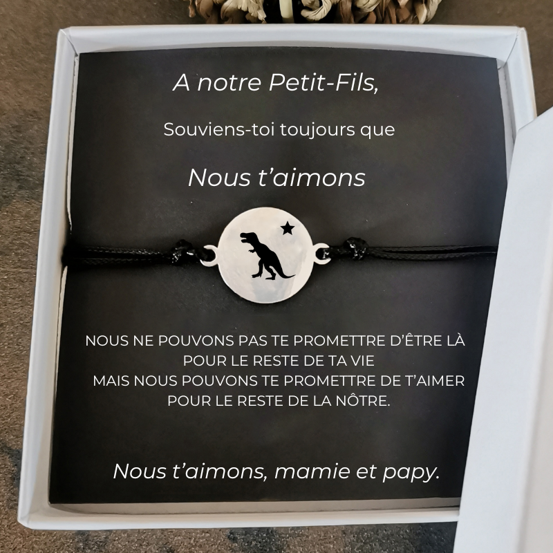Le bracelet Ta Petite Etoile + la carte "Je t'aimerai pour toujours"