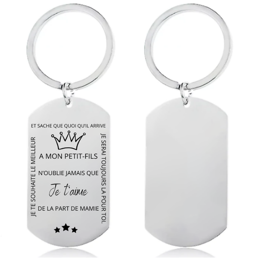 Le porte-clef "A mon Petit-Fils" - N'oublie jamais