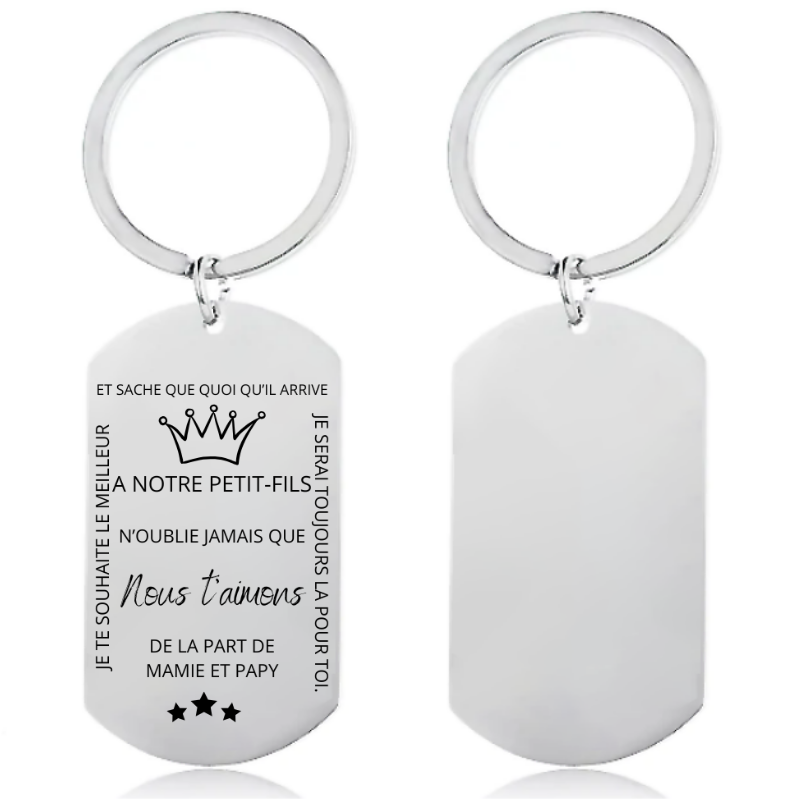 Le porte-clef "A notre Petit-Fils" - N'oublie jamais