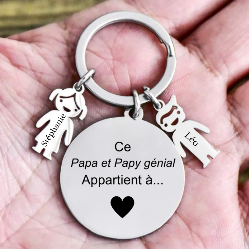 Le Porte-Clef "le meilleur des Papas et Papys"