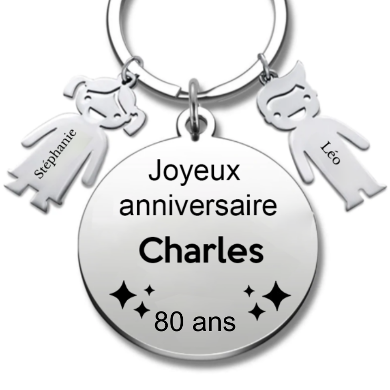 Le Porte-Clef "Joyeux anniversaire XXX 80 ans"