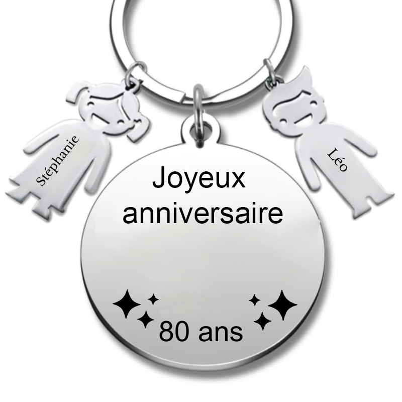 Le Porte-Clef "Joyeux anniversaire XXX 80 ans"