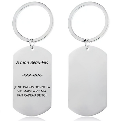 Porte-Clé A Mon Beau-Fils Personnalisé