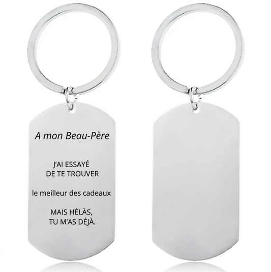 Porte-Clé Beau Père Personnalisé