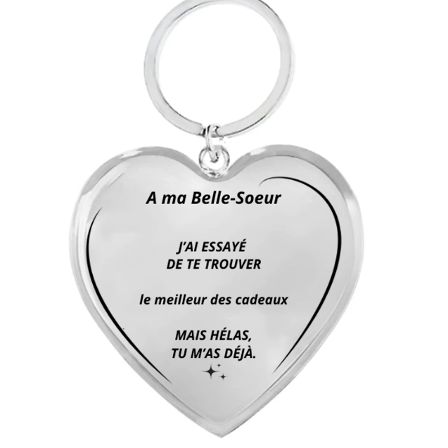 Porte-Clé Belle Soeur Personnalisé A Personnaliser