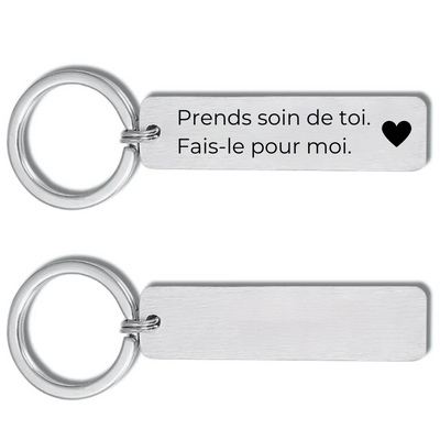 Porte-Clé Prends Soin De Toi Personnalisé