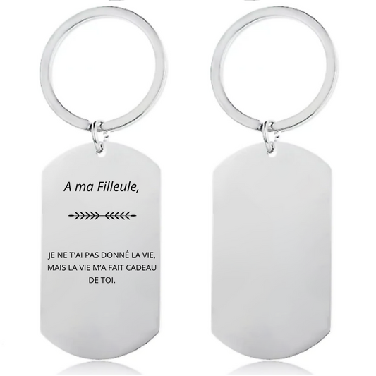 Porte-Clé pour Filleule Personnalisé