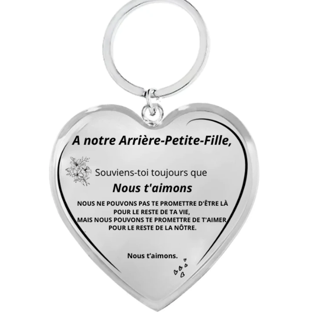 Porte-Clefs A mon Arrière-Petite-Fille