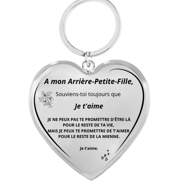 Porte-Clefs A notre Arrière-Petite-Fille