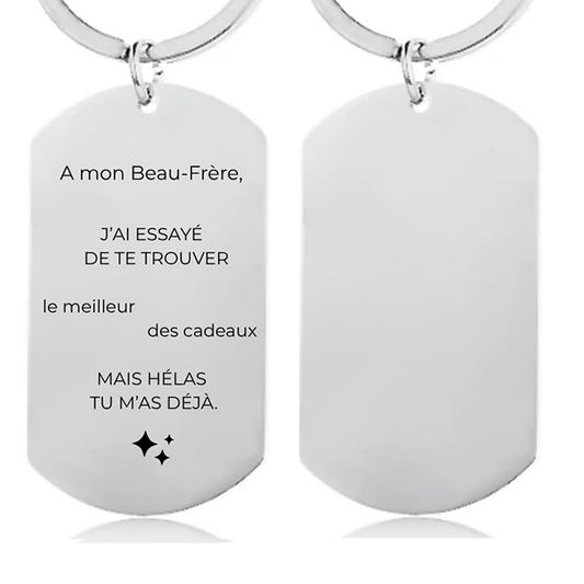 Porte Clé Beau-Frère Personnalisé 