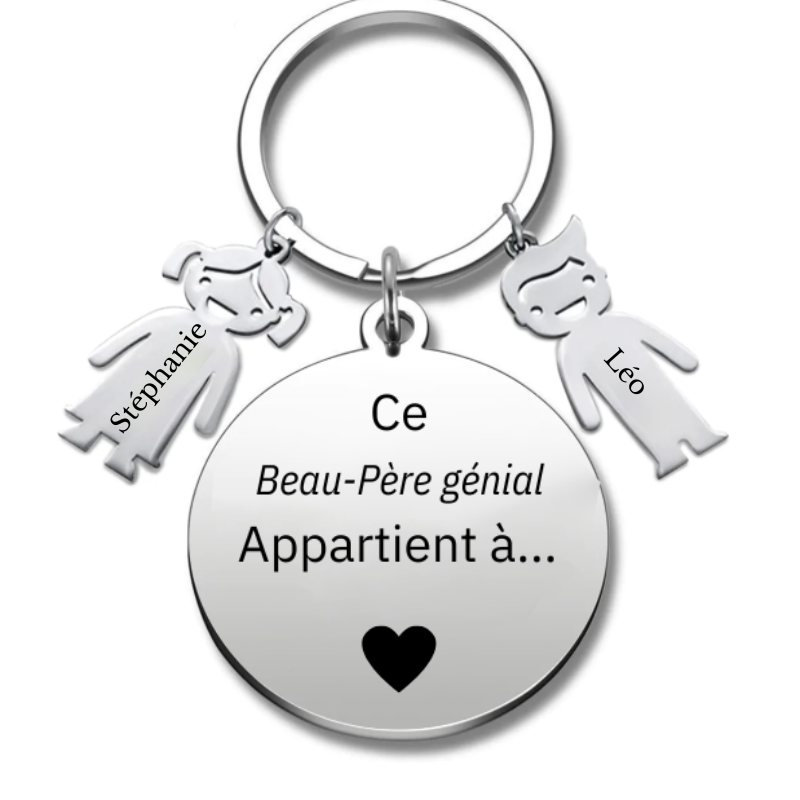  Porte Clé Beau Père Personnalisé Meilleur Beau Père