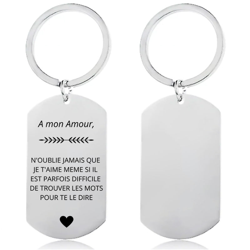Porte Clé Homme "A mon Amour"