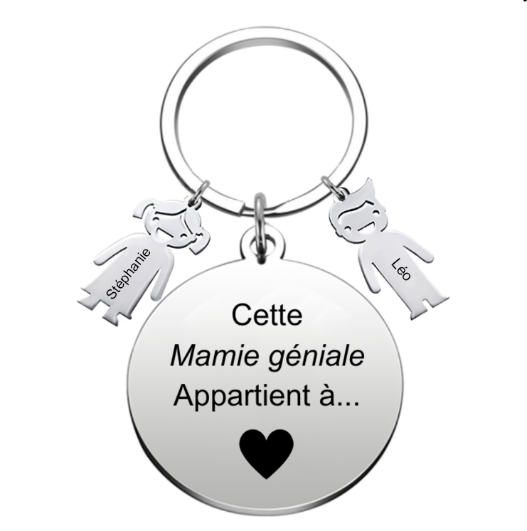 Porte Clé Mamie la meilleure des Mamies