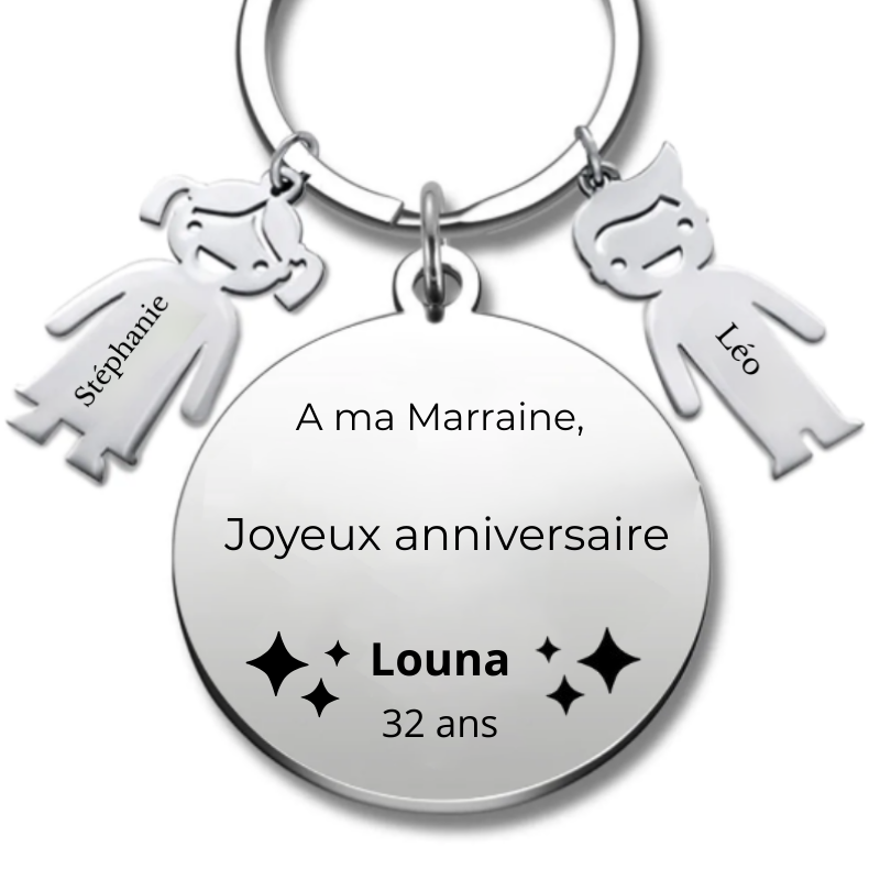 Porte Clé Marraine Joyeux Anniversaire Marraine