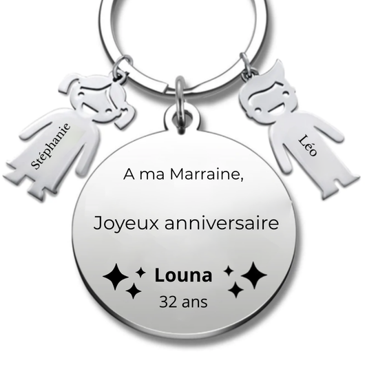 Porte Clé Marraine Joyeux Anniversaire Marraine