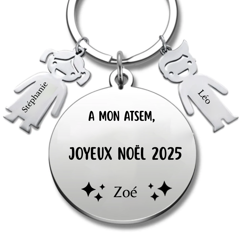 Porte Clé Noël Joyeux Noël Atsem