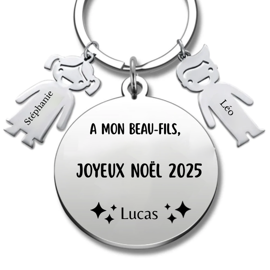 Porte Clé Noël Joyeux Noël Beau-Fils