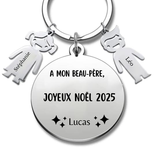 Porte Clé Noël Joyeux Noël Beau-Père