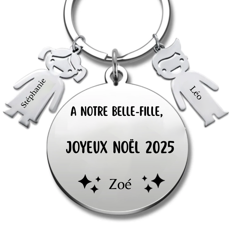 Porte Clé Noël Joyeux Noël Belle-Fille