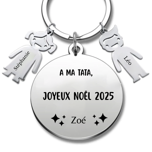 Porte Clé Noël Joyeux Noël Tata