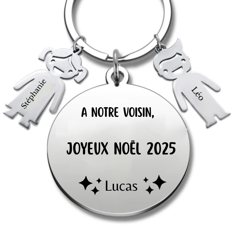 Porte Clé Noël Joyeux Noël Voisin