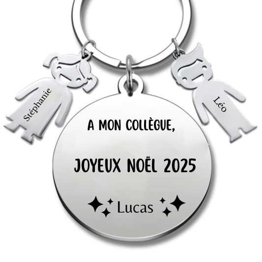 Porte Clé Noël Joyeux Noël mon Collègue