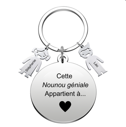 Porte Clé Nounou Personnalisé Meilleure Nounou